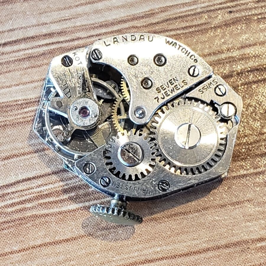 Vintage Empire Landau KOT Watch 7 Jewel Swiss Movement Anchor Case Back WP1
