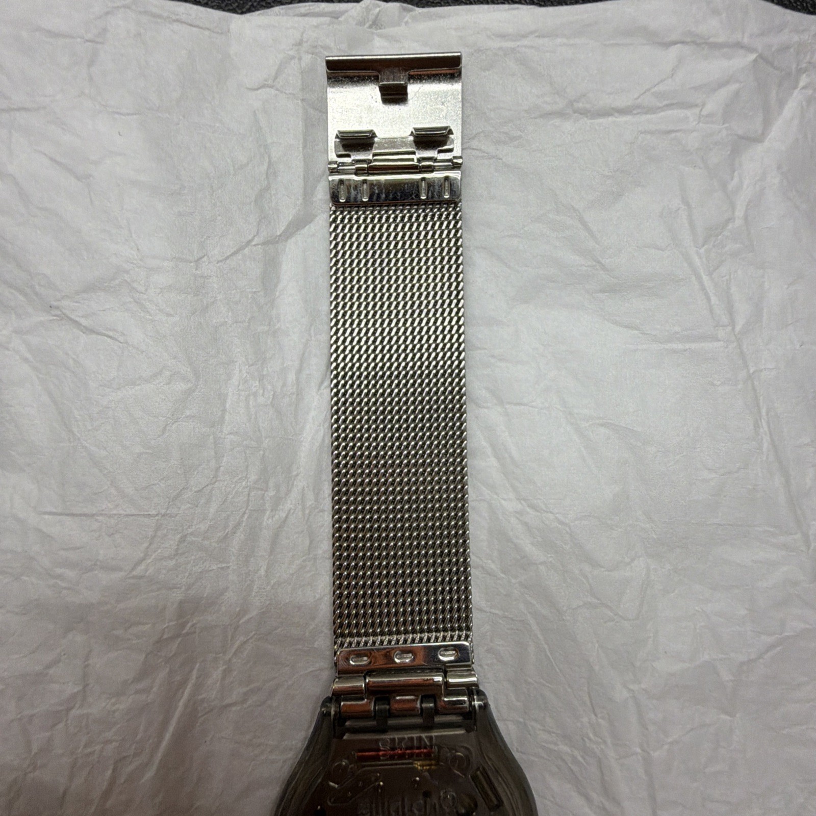 Swatch Skin Classic BIOSOURCED Metal Knit Quartz Watch