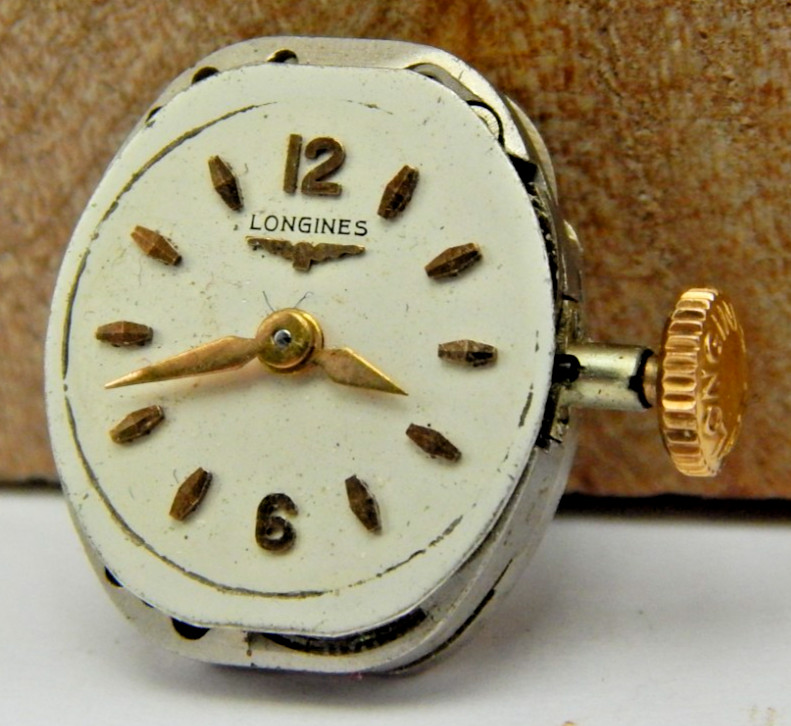 Vintage Longines 17 jewel 13.15V ladies wrist watch movement with dial and crown
