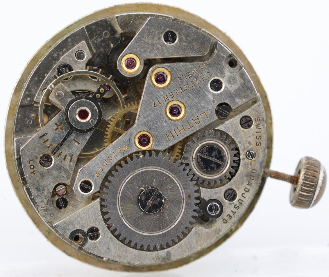 LATHIN 17j MEN’S WRIST WATCH MOVEMENT, 25.82mm, GOOD BALANCE (HE)