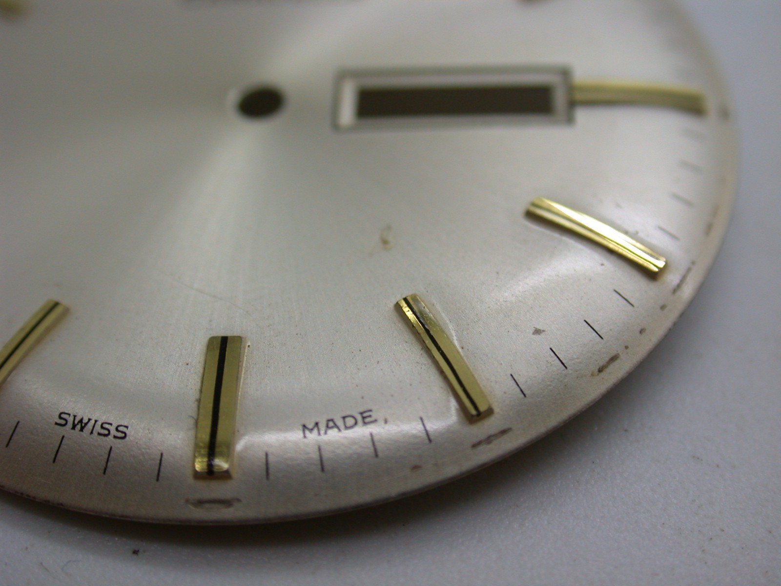 Large Vintage Caravelle Silver & Gold Dial Dual Day 27.40mm Watch Part – 12A22