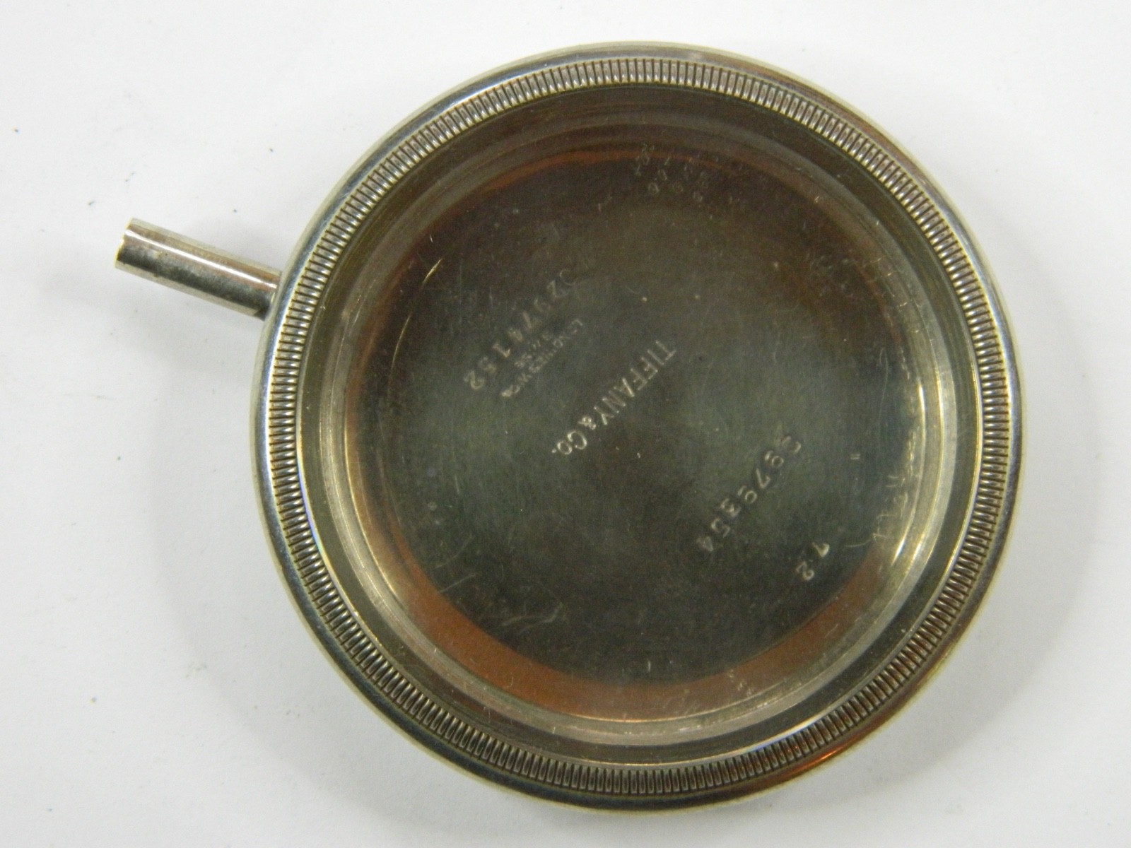 FINE VINTAGE SWISS TIFFANY & Co. LONGINES SILVER TRAVEL CLOCK WATCH CASE ONLY