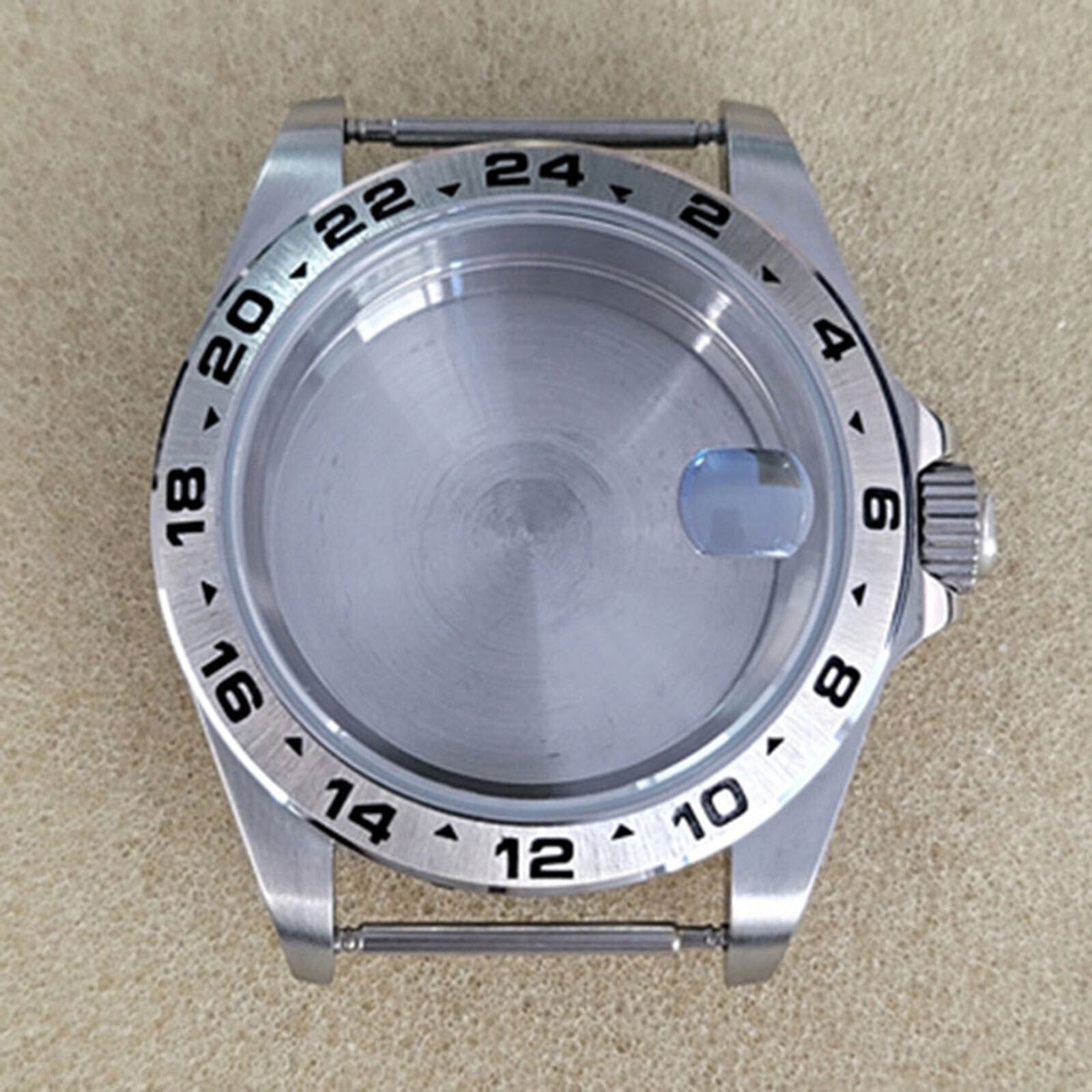 39MM Stainless Steel Watch Case Magnifying Sapphire for NH34/NH35/NH36 Movement