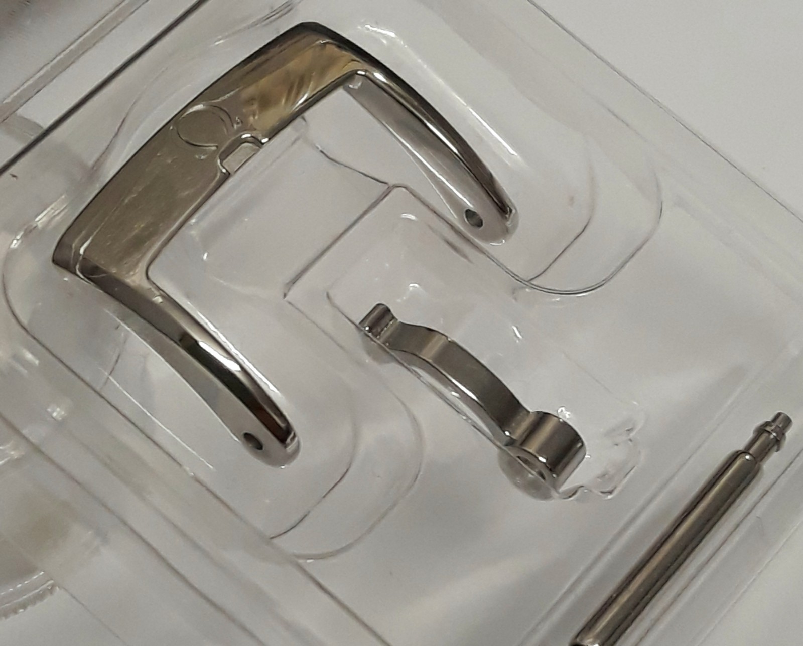 NEW 16mm OMEGA STEEL BUCKLE – EDGED GLOSSY FINISH