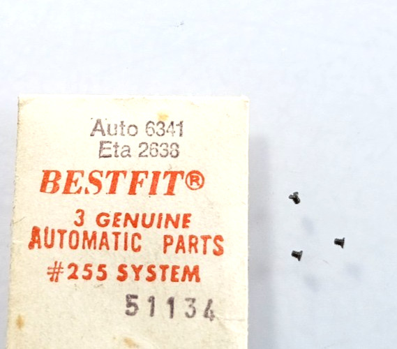 ETA 2824-2 2834-2 2836-2 Screws Auto Device Framework Part #51134 6341 (3-Pack)