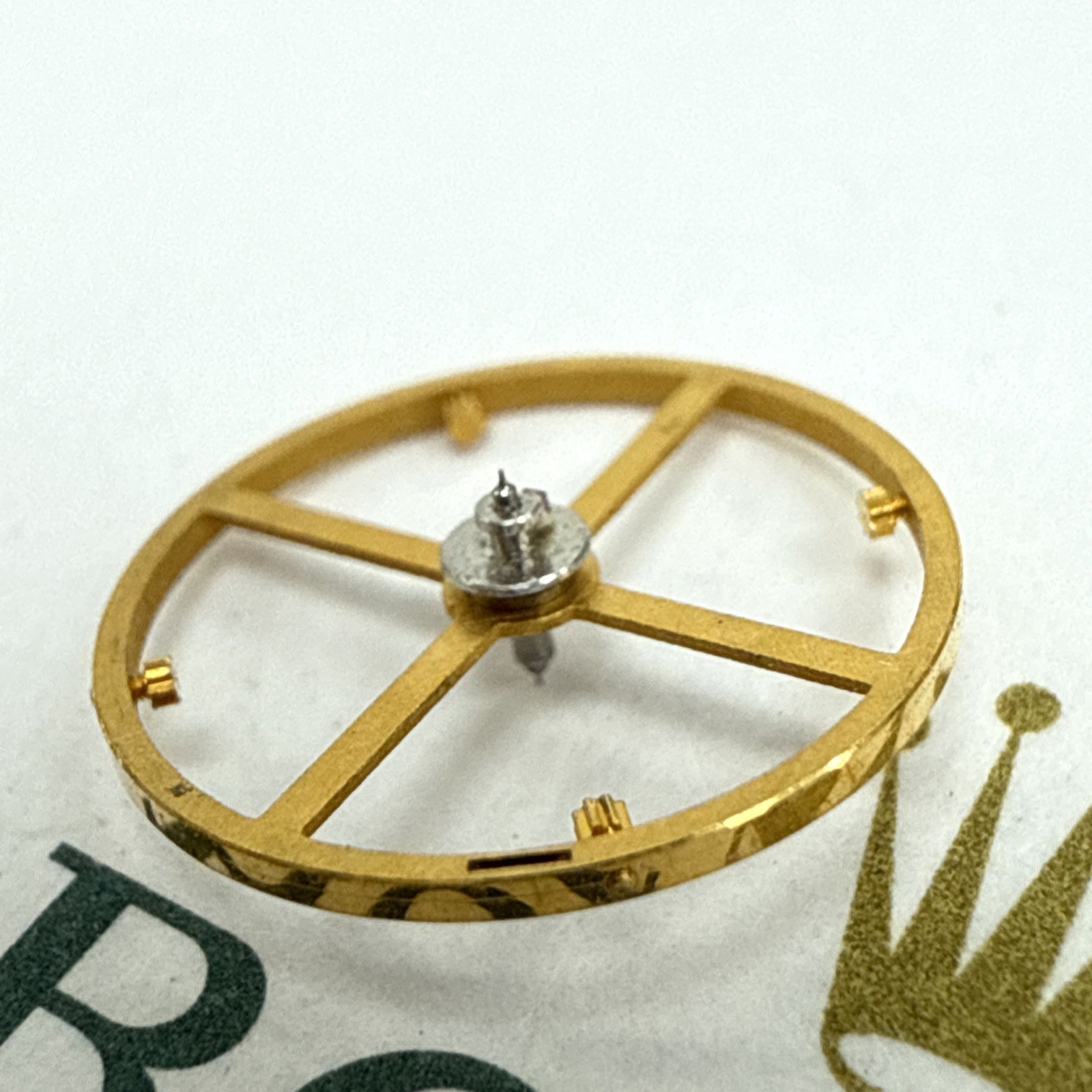 Genuine Rolex 3035 5019 Balance Wheel With Roller & Balance Staff, New Open Pack