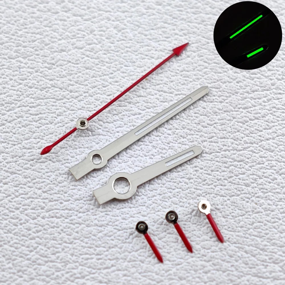 29mm Green Luminous Watch Dial +Hands for Vk63 Movement Watch Repair Parts