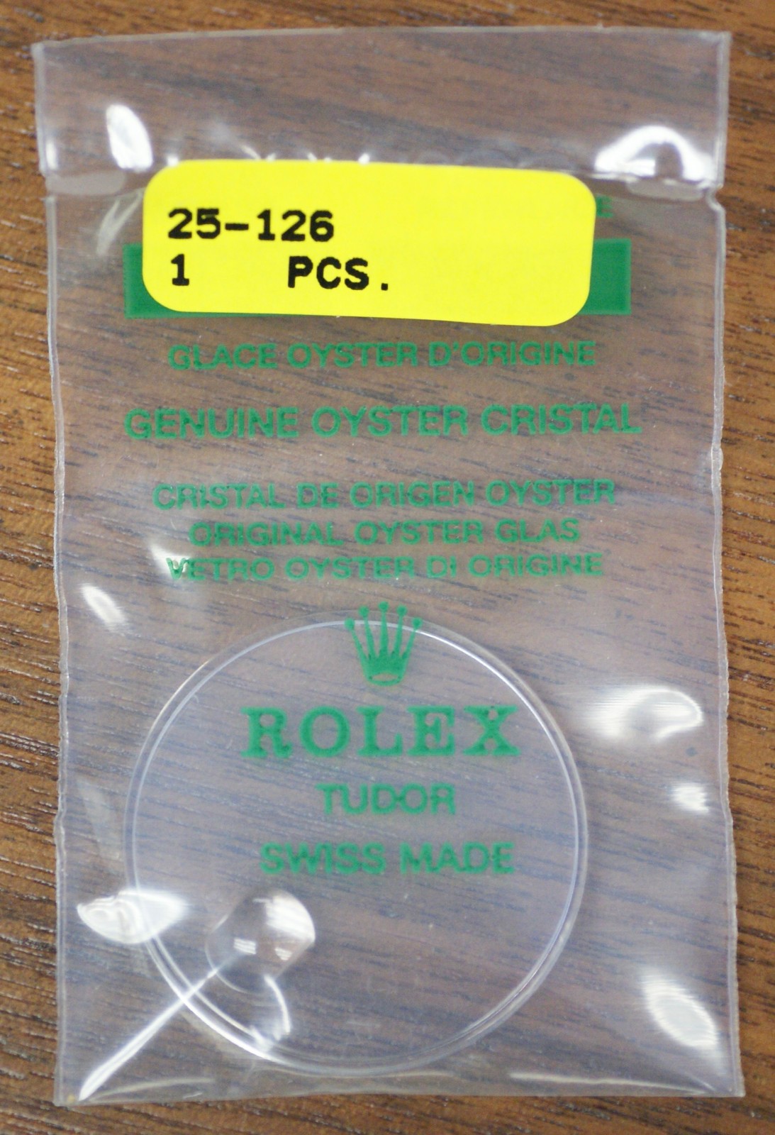 Rolex Tudor Original Factory Sealed “Jumbo” 25-126 Cyclops Crystal Part OEM NOS