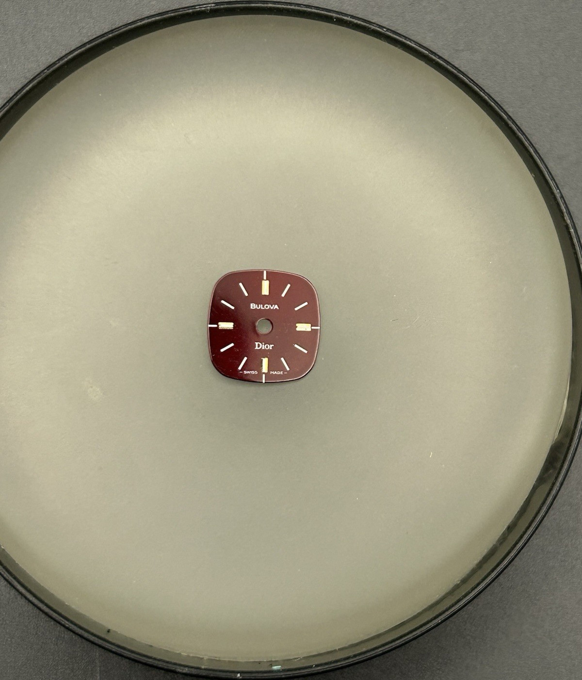 Bulova Dior Burgundy Dial 12.5×12.5mm