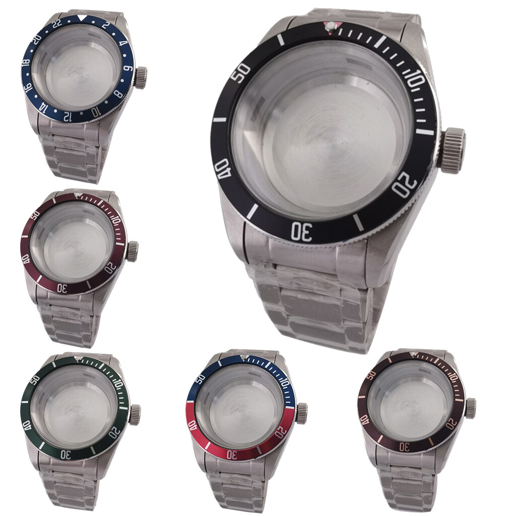 41mm Sapphire watch case fit NH35 NH36 ETA 2824 Miyota 8215 821A Mingzhu DG2813