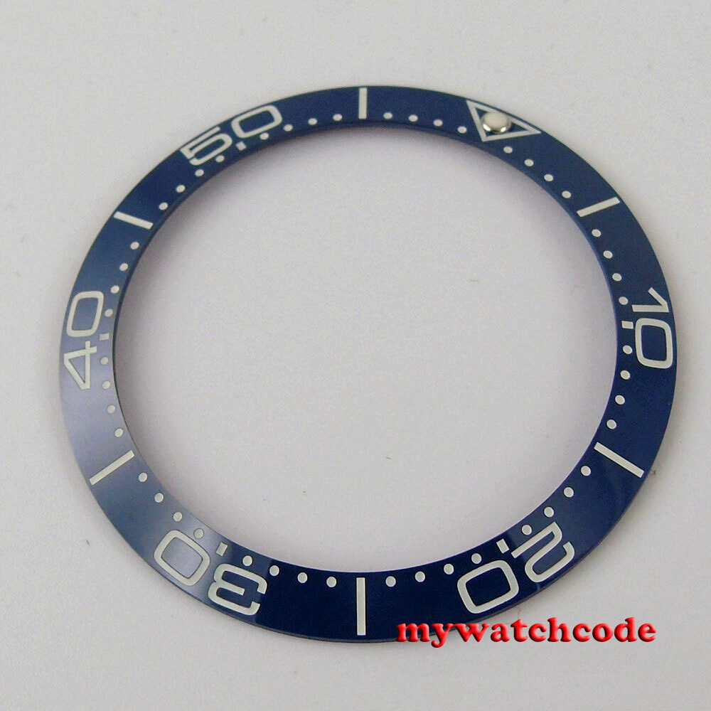 38mm black blue green luminous ceramic bezel insert fit for 40mm SUB mens watch