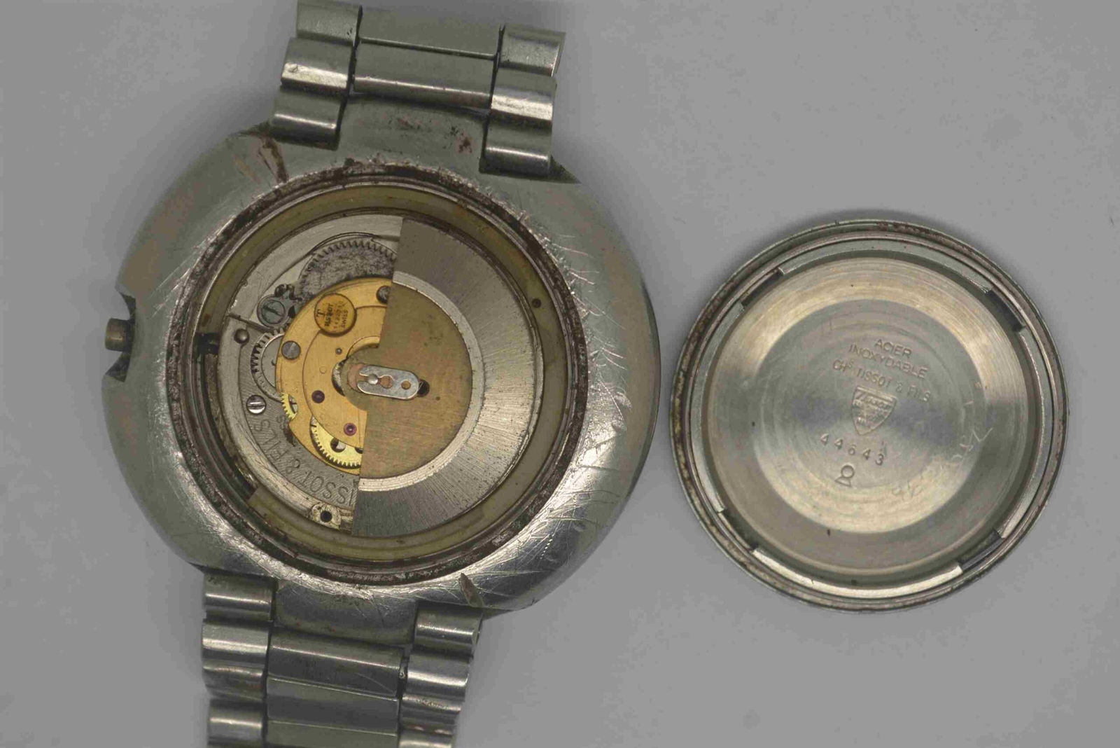 VTG TISSOT SEASTAR Steel Wristwatch. Cal: 784-2. For Repairs