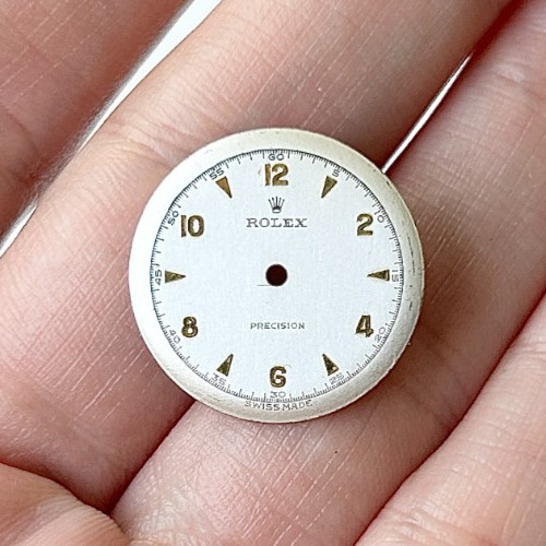 A Vintage Rolex Precision Wristwatch Dial, 1950’s.