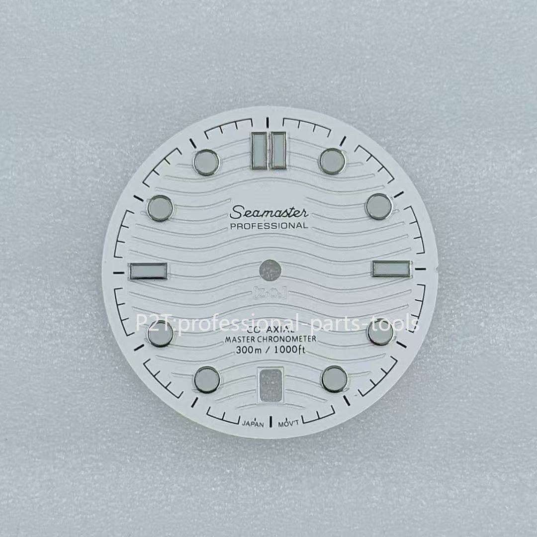 DIY 31mm Luminous Watch Dial Suitable for NH35 Movement Seamaster 300 Watch Face