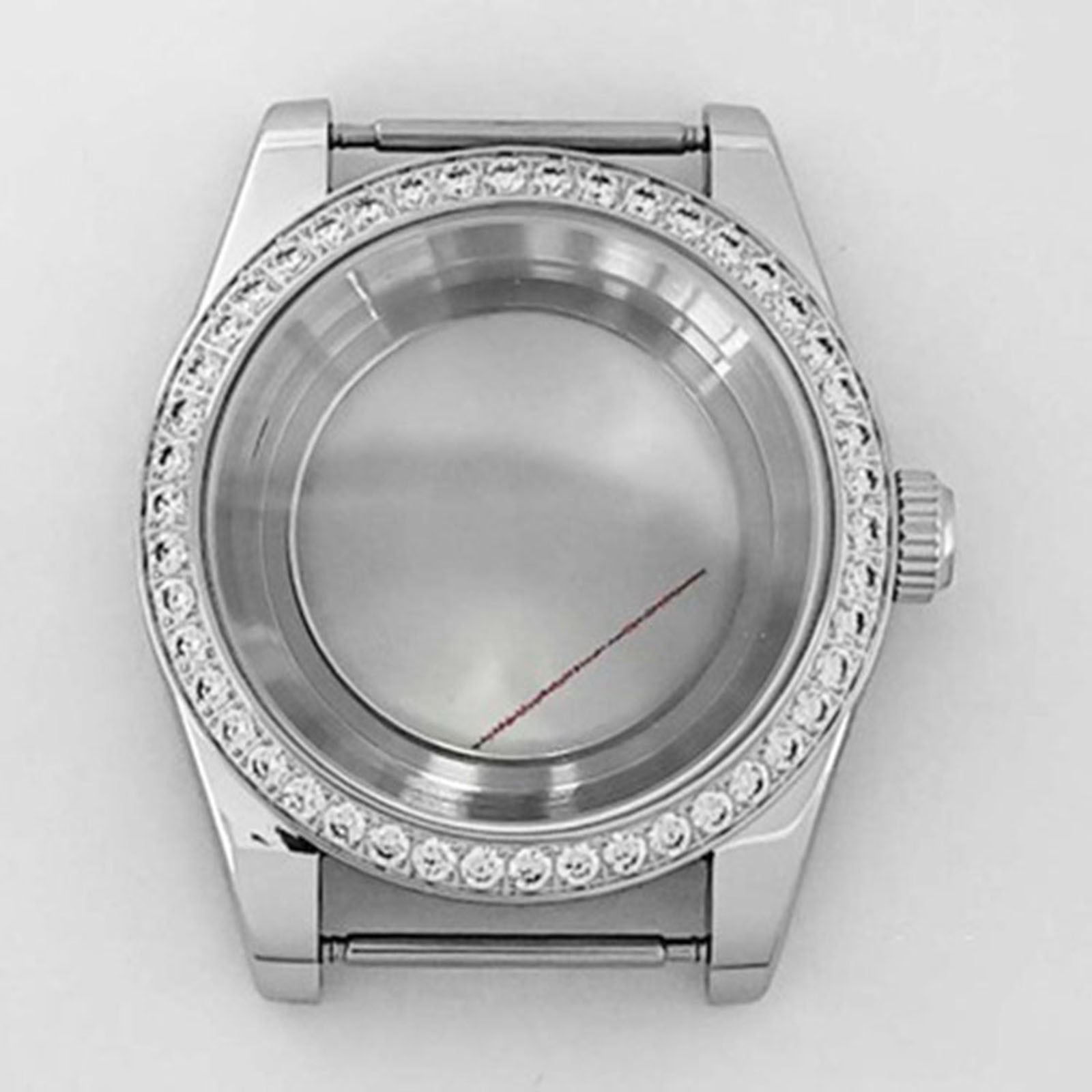 39mm Stainless Steel Watch Case Modified With Watch Part For Nh35/36 Movement