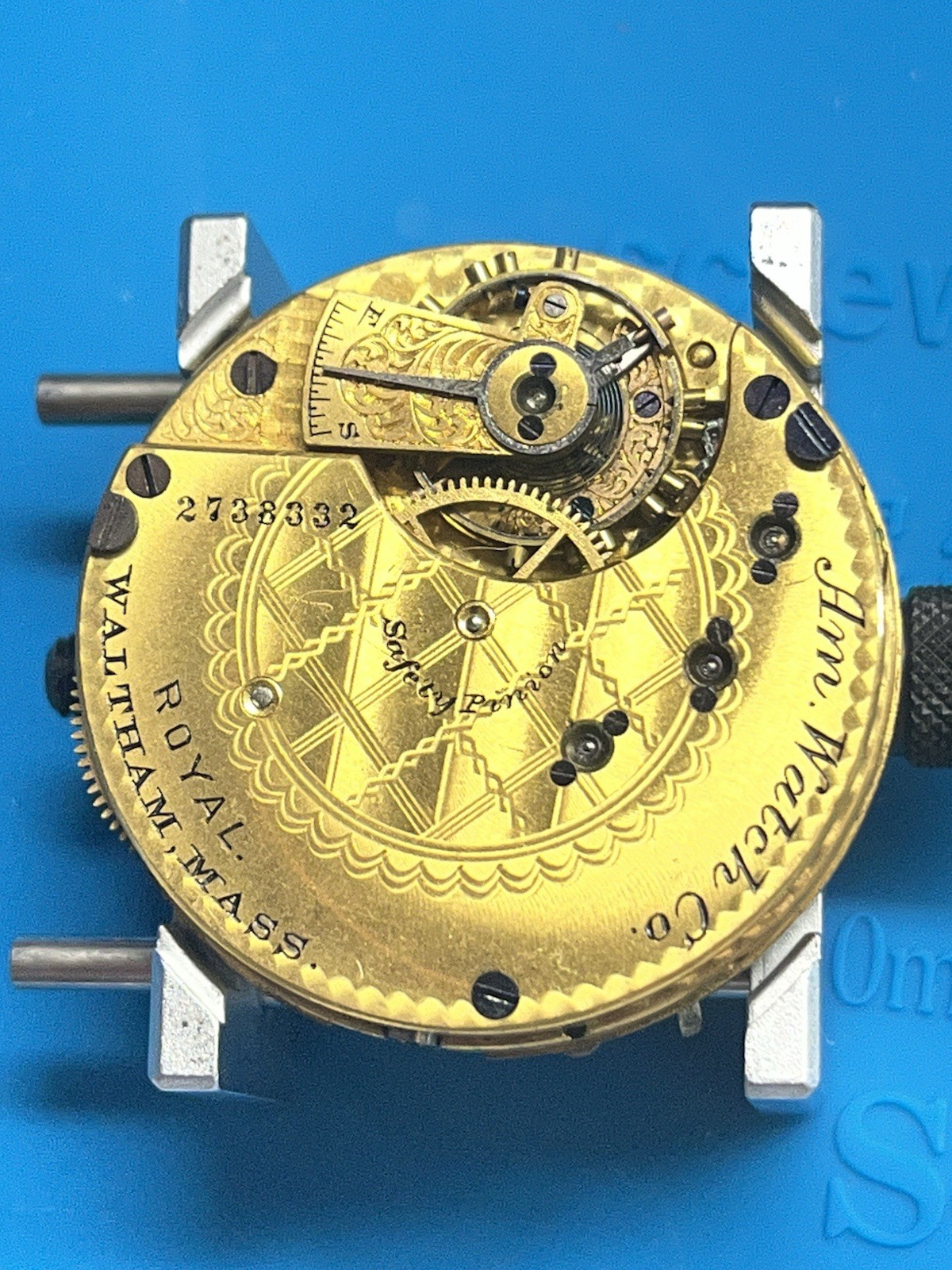 Waltham, Grade: A.W.W.Co. 6s 1873 15 jewels, Pocket Watch Movement. For Parts.