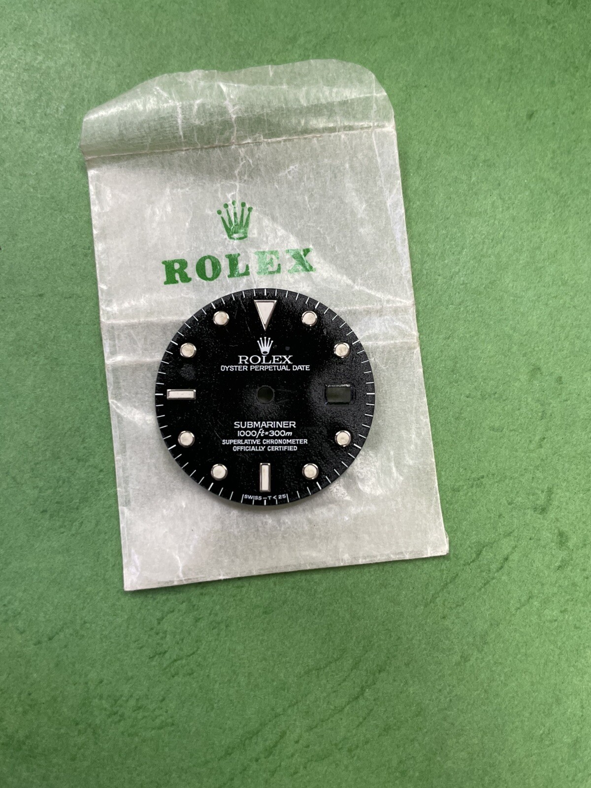Vintage Used Rolex Submariner 16610 Watch DIAL Black Men For Parts Hk350
