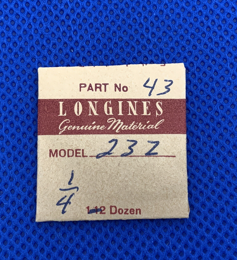 Longines 23Z Part # 5425 Click Screws (3). Sealed. New Old Stock. 60-50 R