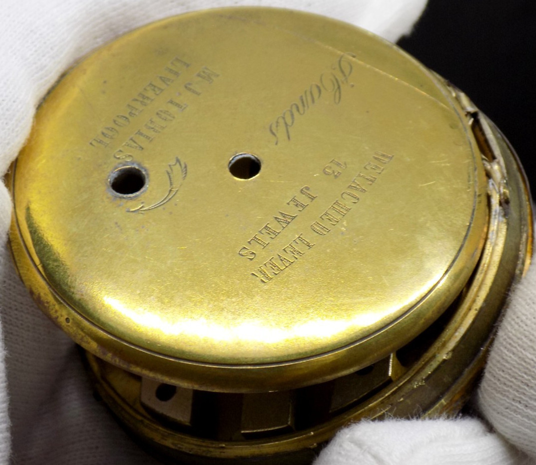 1848 MJ Tobias Liverpool Grade? Model? Pocket 13J Watch Movement w/ Key