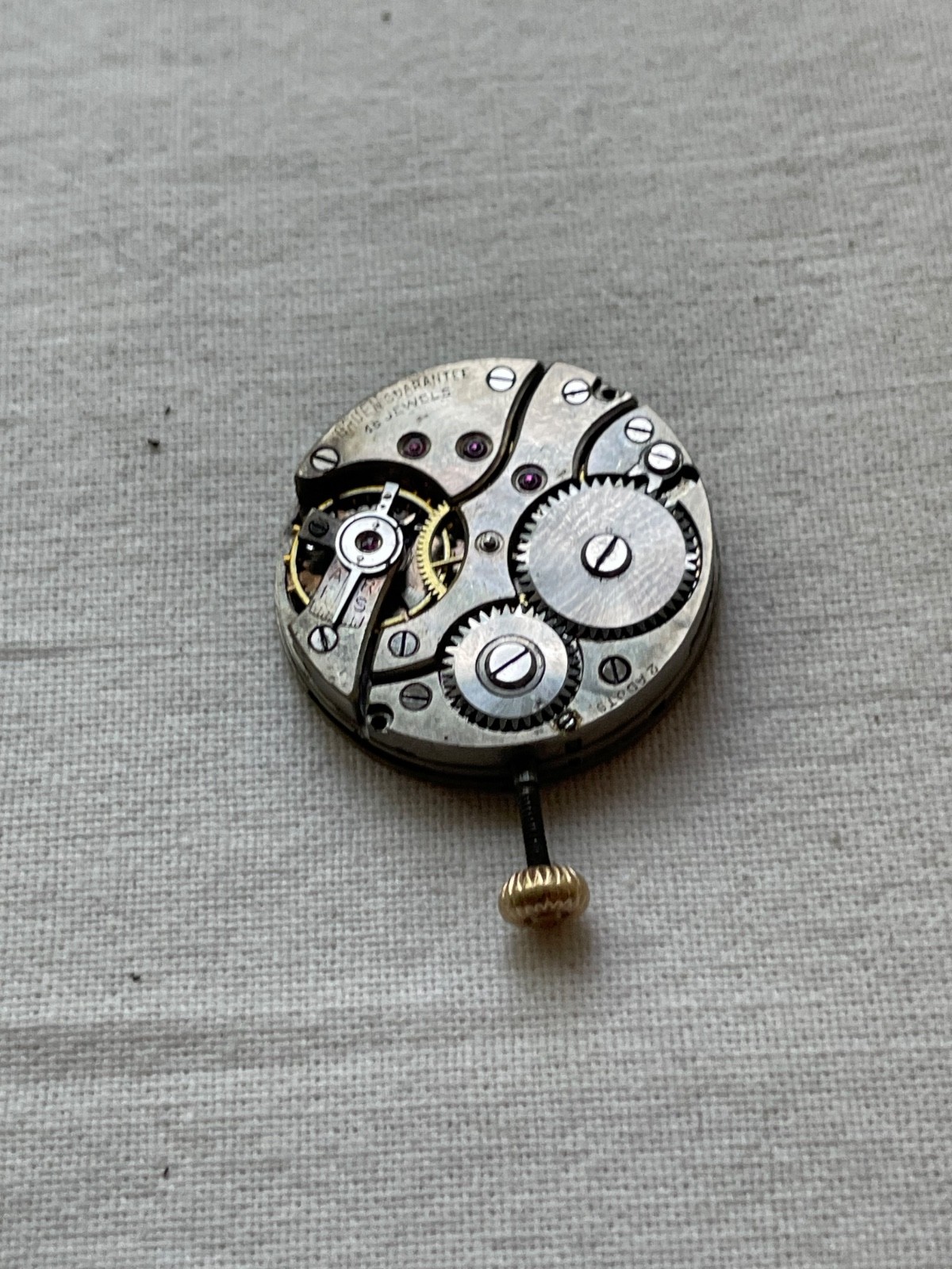 Gruen 15 jewels nice dial – movement for watch AS IS, lot0308