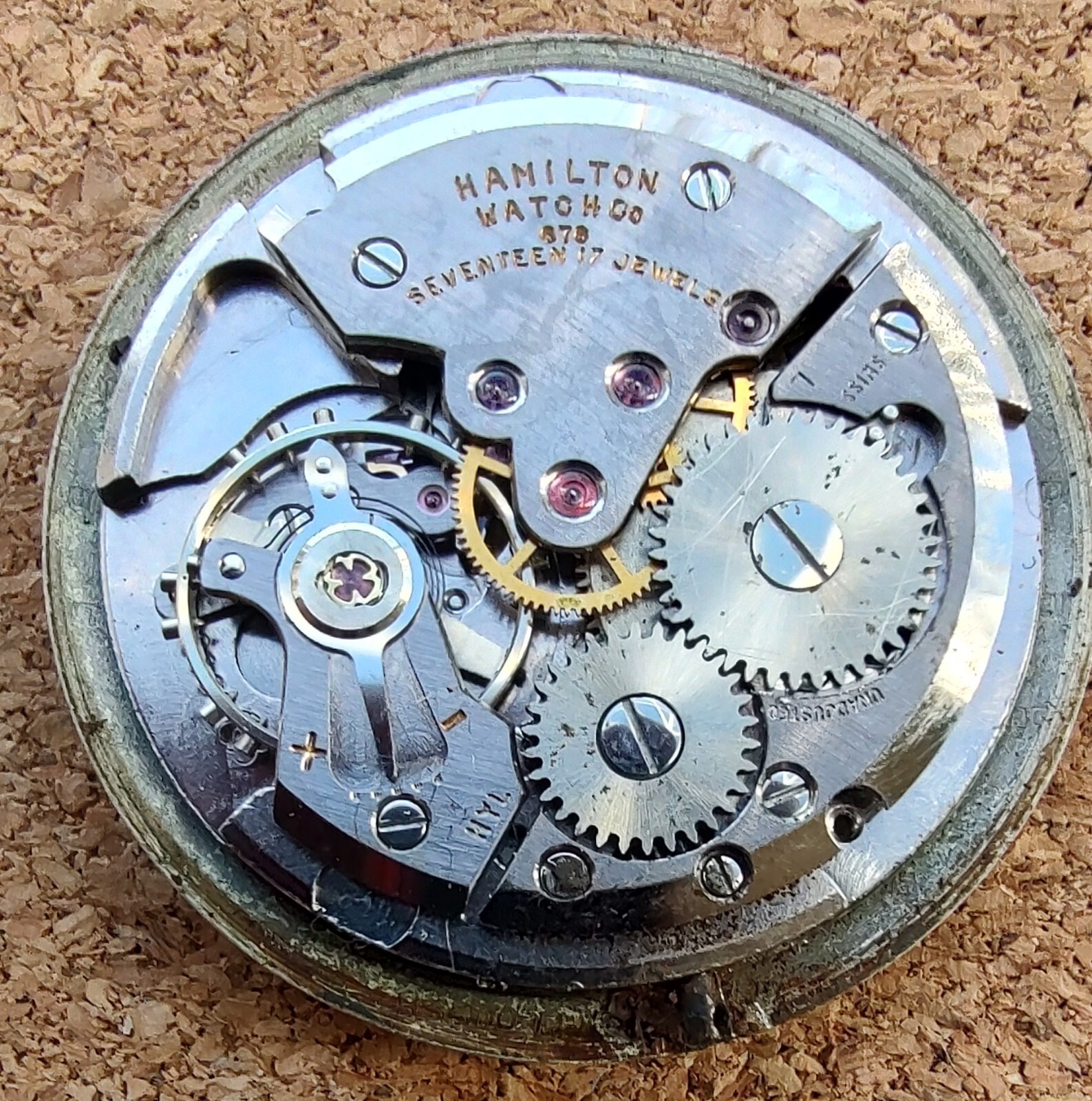 Genuine Gents 17j Hamilton Movement (Cal 678) in Running Order