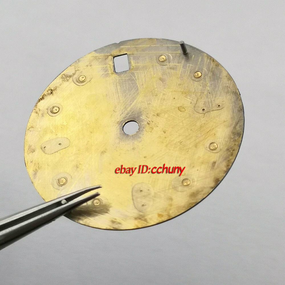 29mm/31.5mm sterile black watch Dial fit NH35 Automatic Movement watches