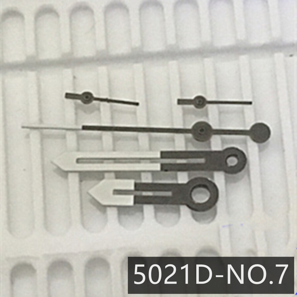 White Black Watch Hands for Ronda 5021D 5021.D Quartz Watch Movement NO.7