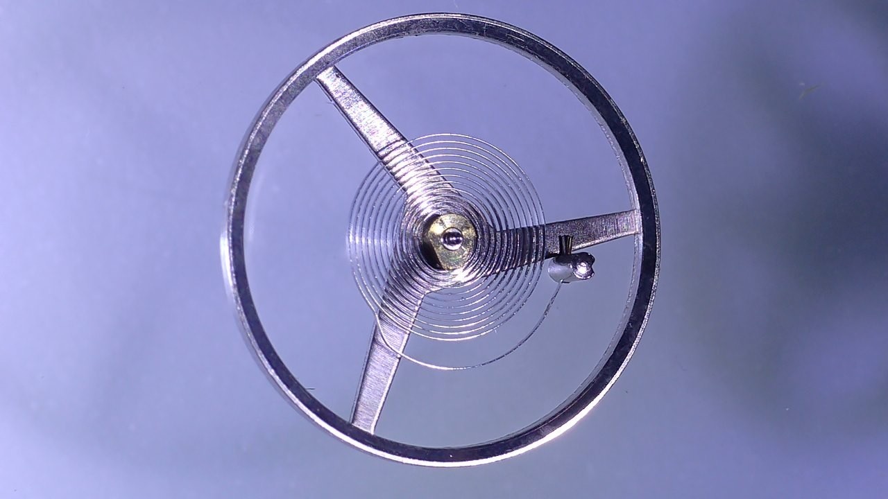Complete Balance Wheel Watch Movement LIP 153 Axis Height 300 Steel Grey