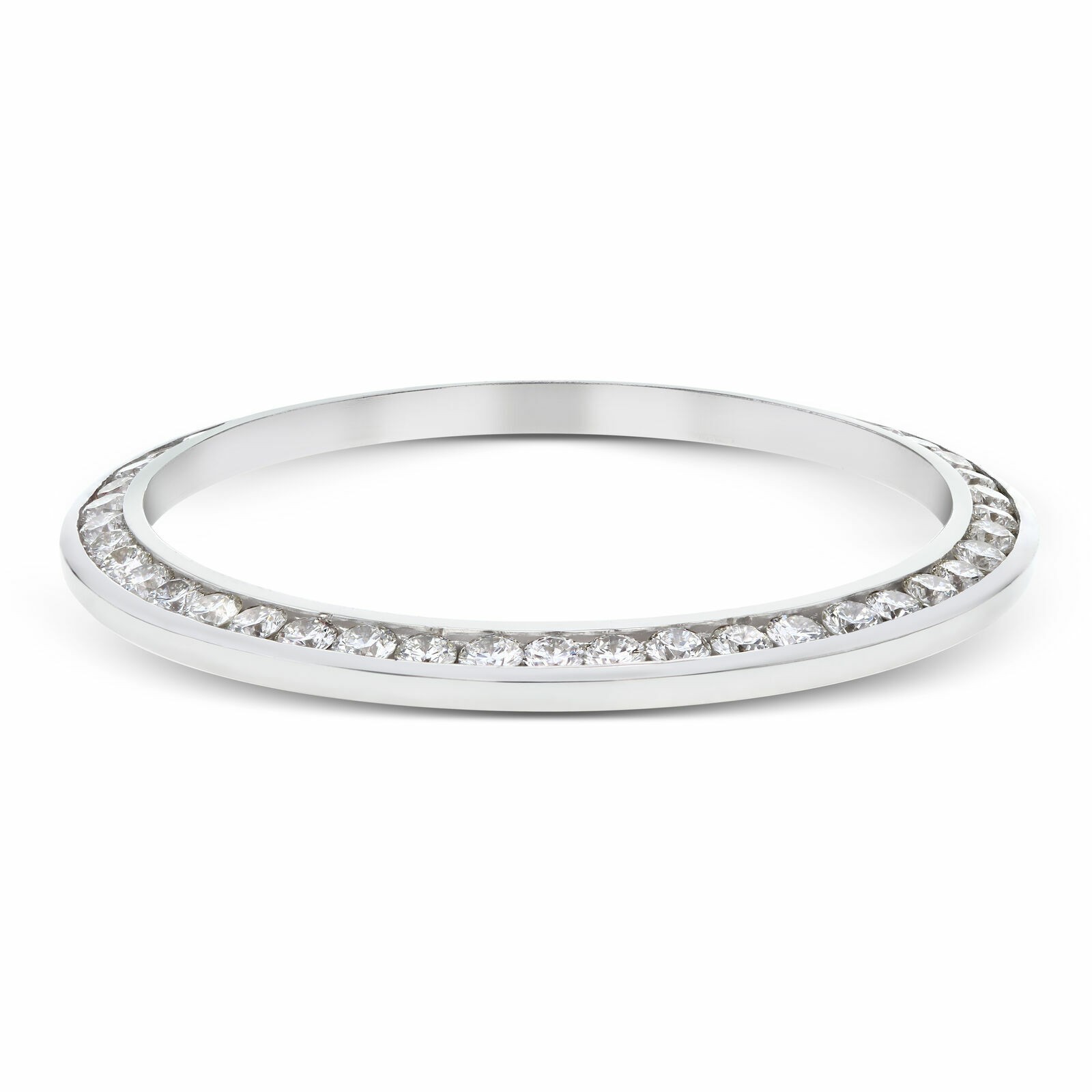 MENS 2.30CT CHANNEL SET NATURAL DIAMOND BEZEL 18KW FOR ROLEX 18079, 18239, 18249