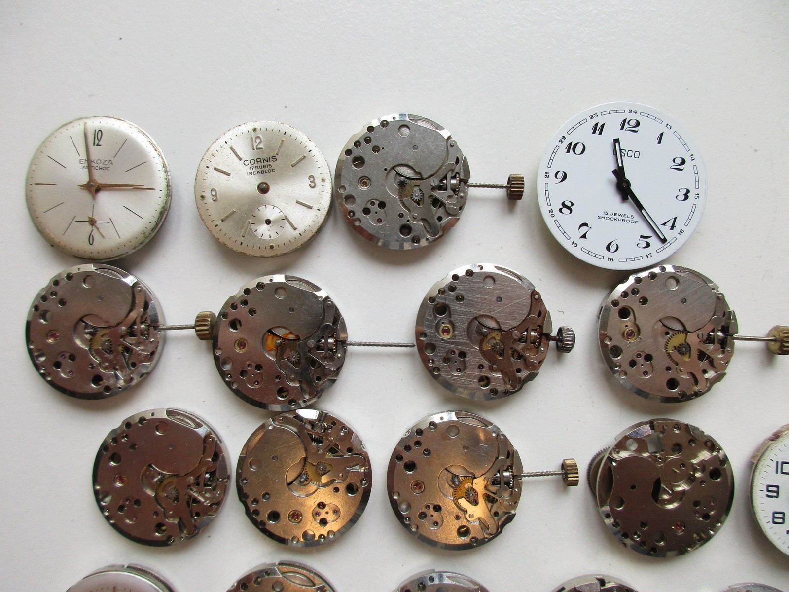 FE France Ebauche cal. 233-60 used watch movements – large lot for parts