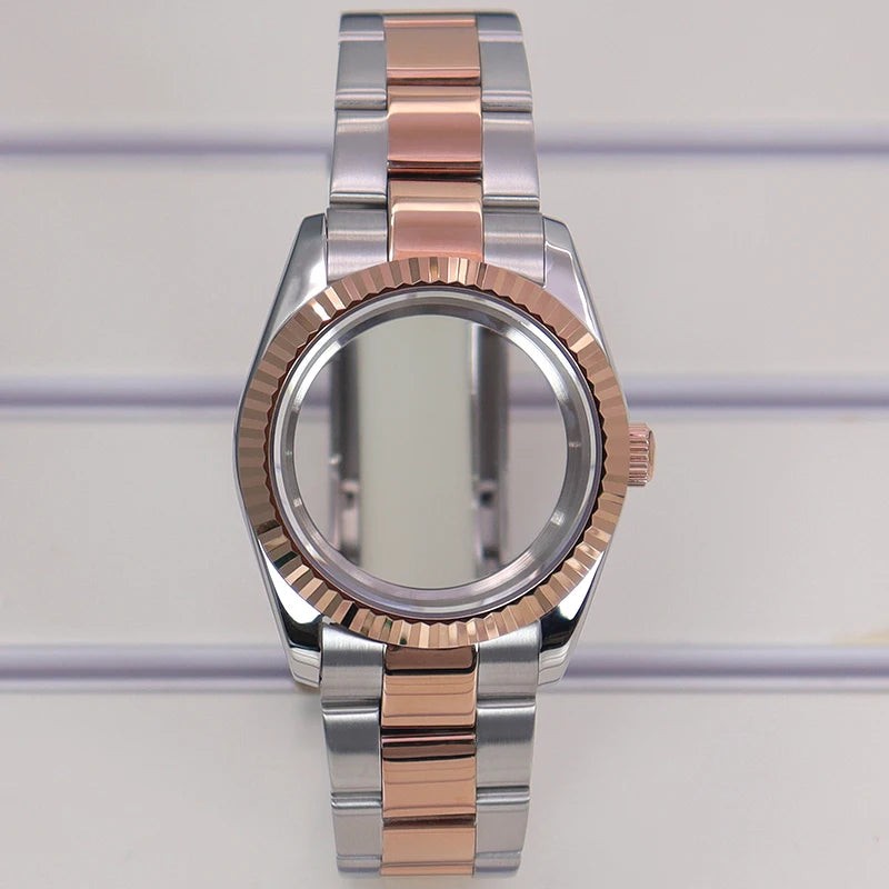 36/39mm Watch Cases Set Sapphire Glass For NH35 NH36 NH34 NH70 8215 Datejust