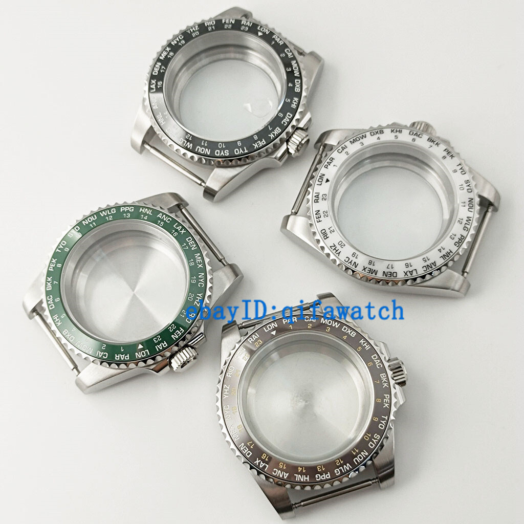 40mm Watch Case Ceramic Bezel Sapphire Fit NH34 NH35 NH36 ETA 2824 MIYOTA 8215