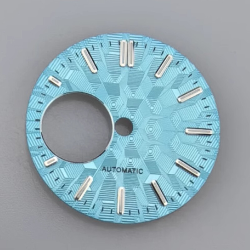 NH38 Dial 28.5mm Skeletonized Dial NH34 Dial Green LumeFits NH34/NH38 Movement