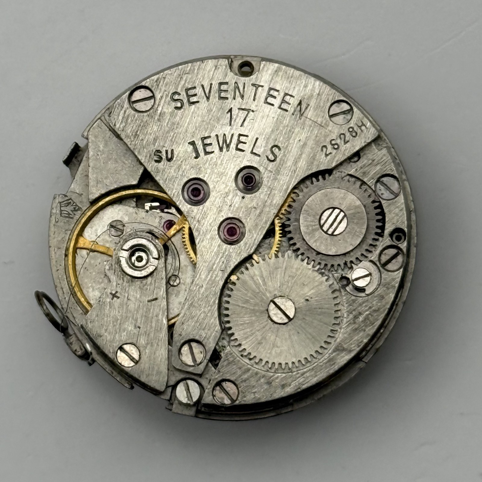 Raketa 2628.H Watch Movement Soviet 17 Jewels Manual Wind Parts Repair 26.6mm