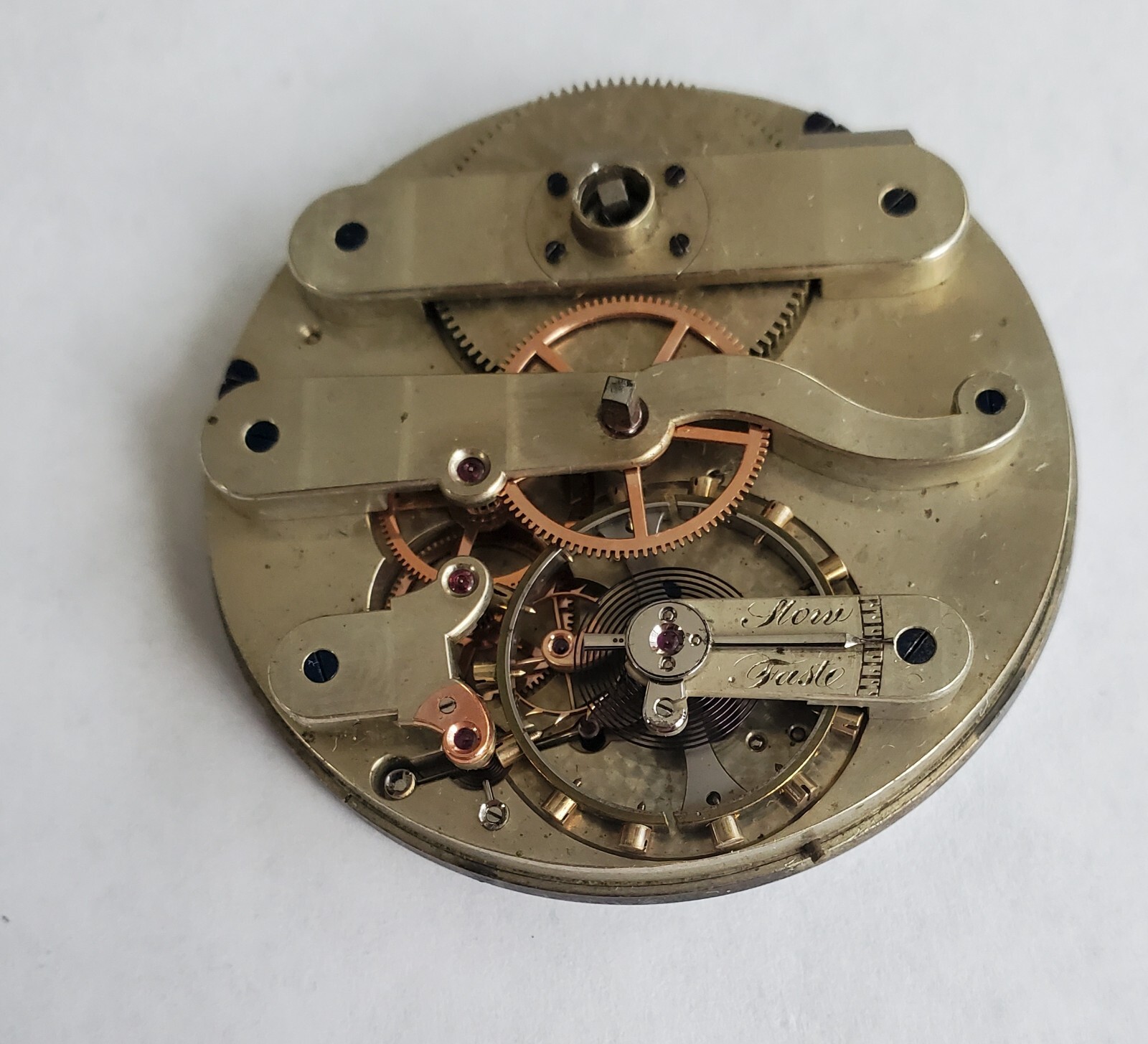 Running 46.5mm Magnificent High Grade Detent Chronometer Keywind Nickel Movement