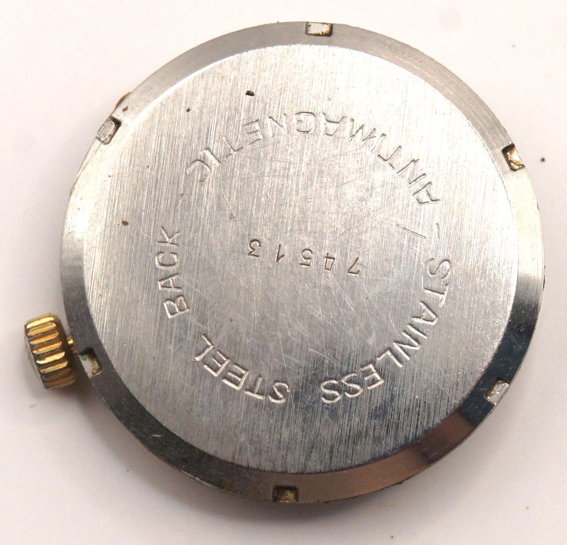 Jaz Vintage French Watch Movement Cupillard FE 233-68 Base Runs Well For Parts