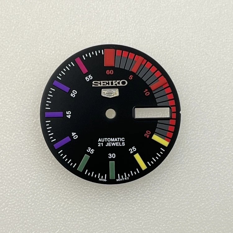 New 28.5mm Green Luminous Watch Dial Plate For NH35 NH36 Diving watch Movement