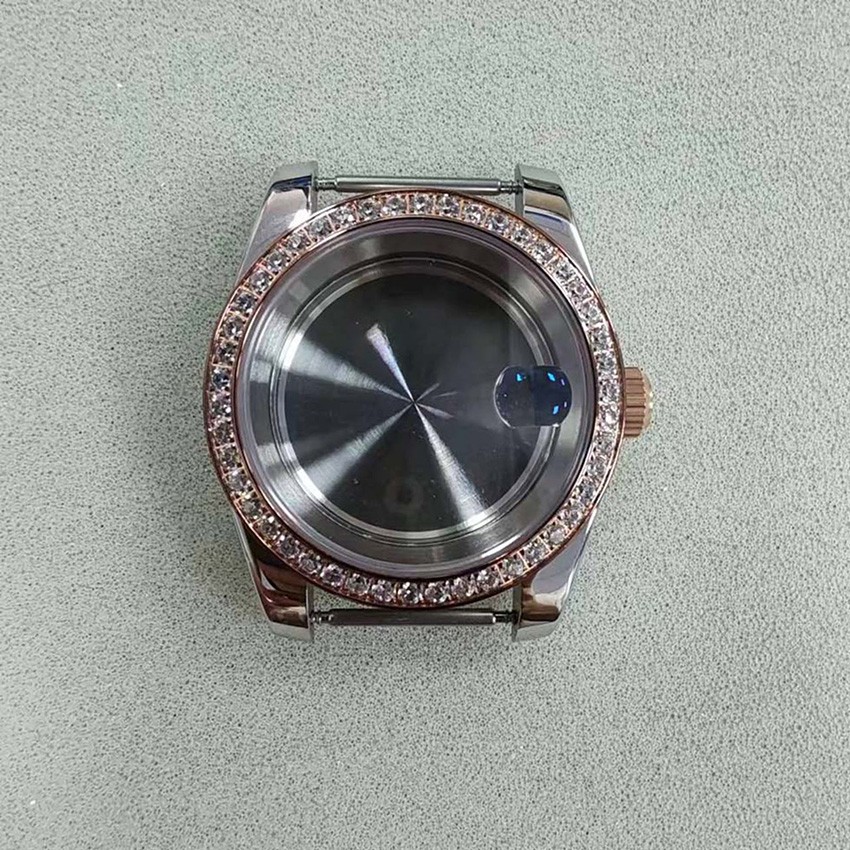 Stainless Steel Case Dense Base Sapphire Glass Watch Case for NH35/NH36 Movement