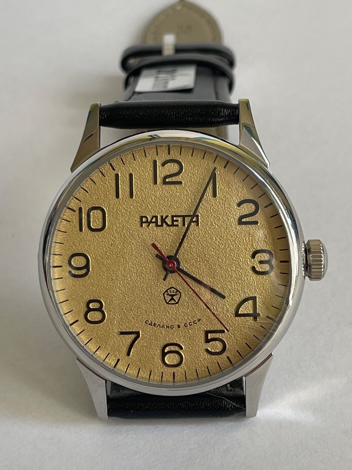 RAKETA 2609 HA mechanism USSR case steel MANS WRISTWATCH NEW marriage