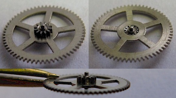 LeCoultre Futurematic 497 used watch part driving gear for ratchet wheel # 1482