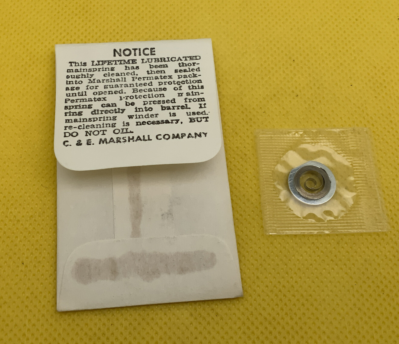 Watchcraft 3215W Mainspring. (9.5 X 11 X 12.75) New Old Stock (712M-126X) R