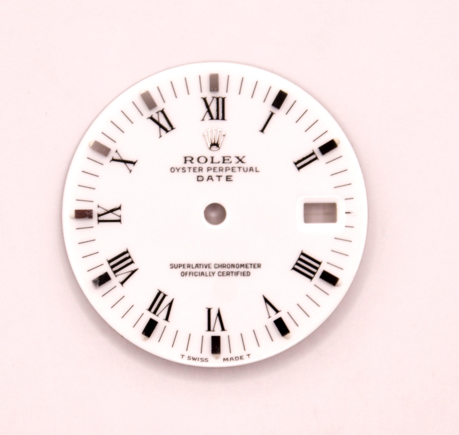 ORIGINAL Rolex Date Dial 34mm White S/S with Date 15200/15000 Swiss made