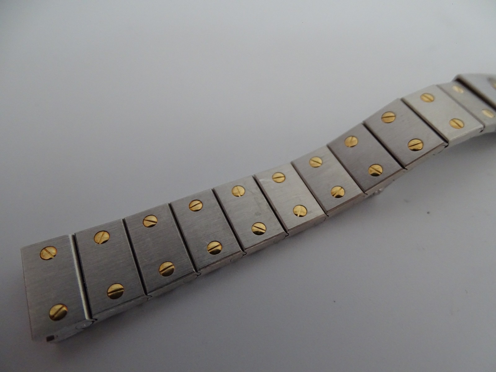 Cartier Santos Octagon Bracelet Ladies 18k Gold and S. Steel Original 12mm
