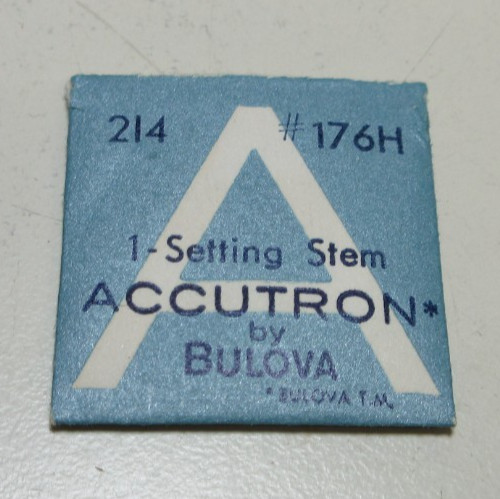 BULOVA ACCUTRON SETTING STEM 214 #176H WATCHMAKER REPLACEMENT PART #268