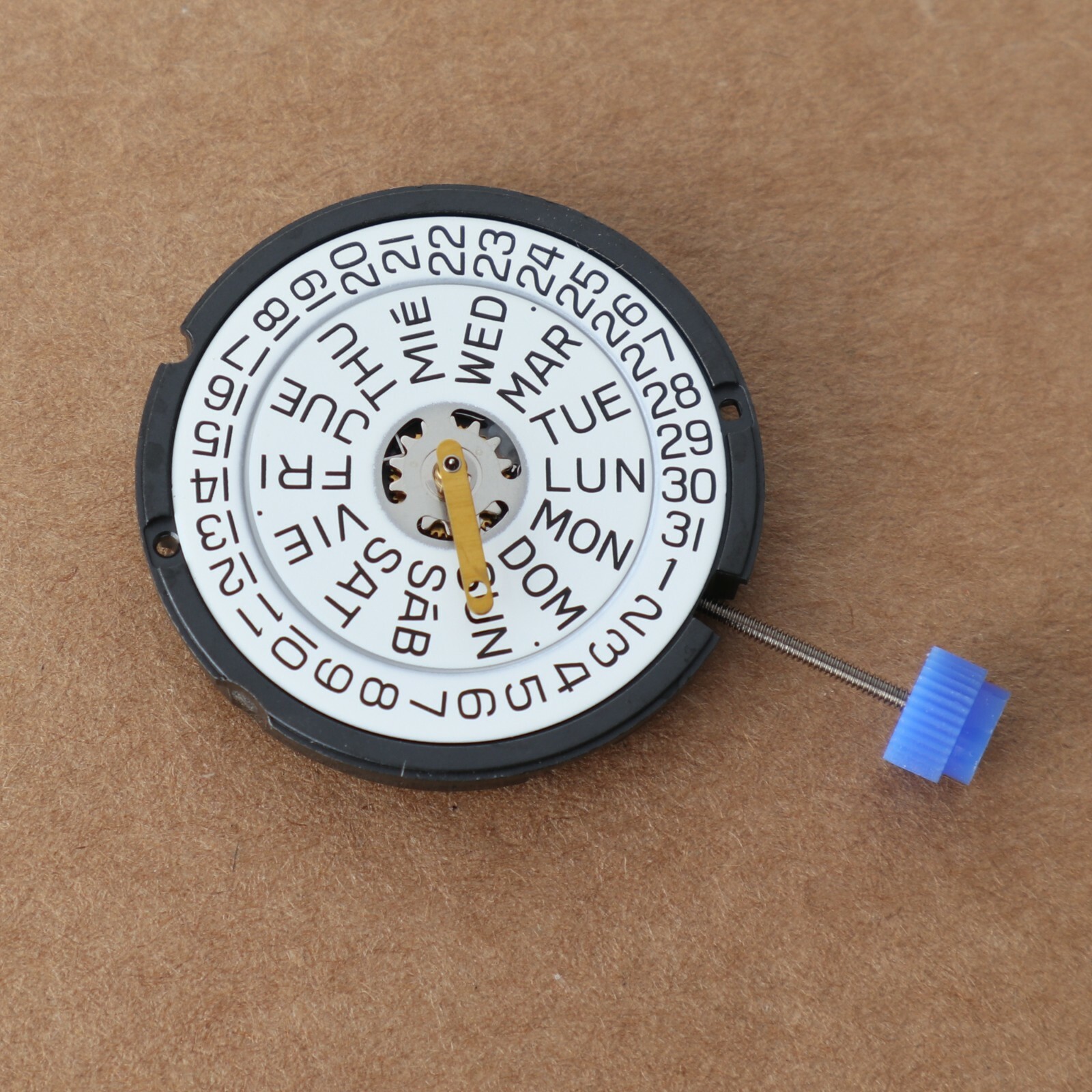 NEW ETA 804.124 Quartz Wristwatch Movement with Day and Date Genuine NOS
