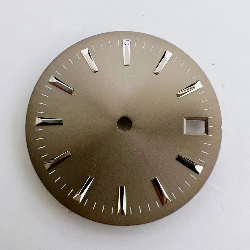 29mm Luminous Metallic Gray Watch Dial for Miyota 8215,821A,dg2813,dg3804