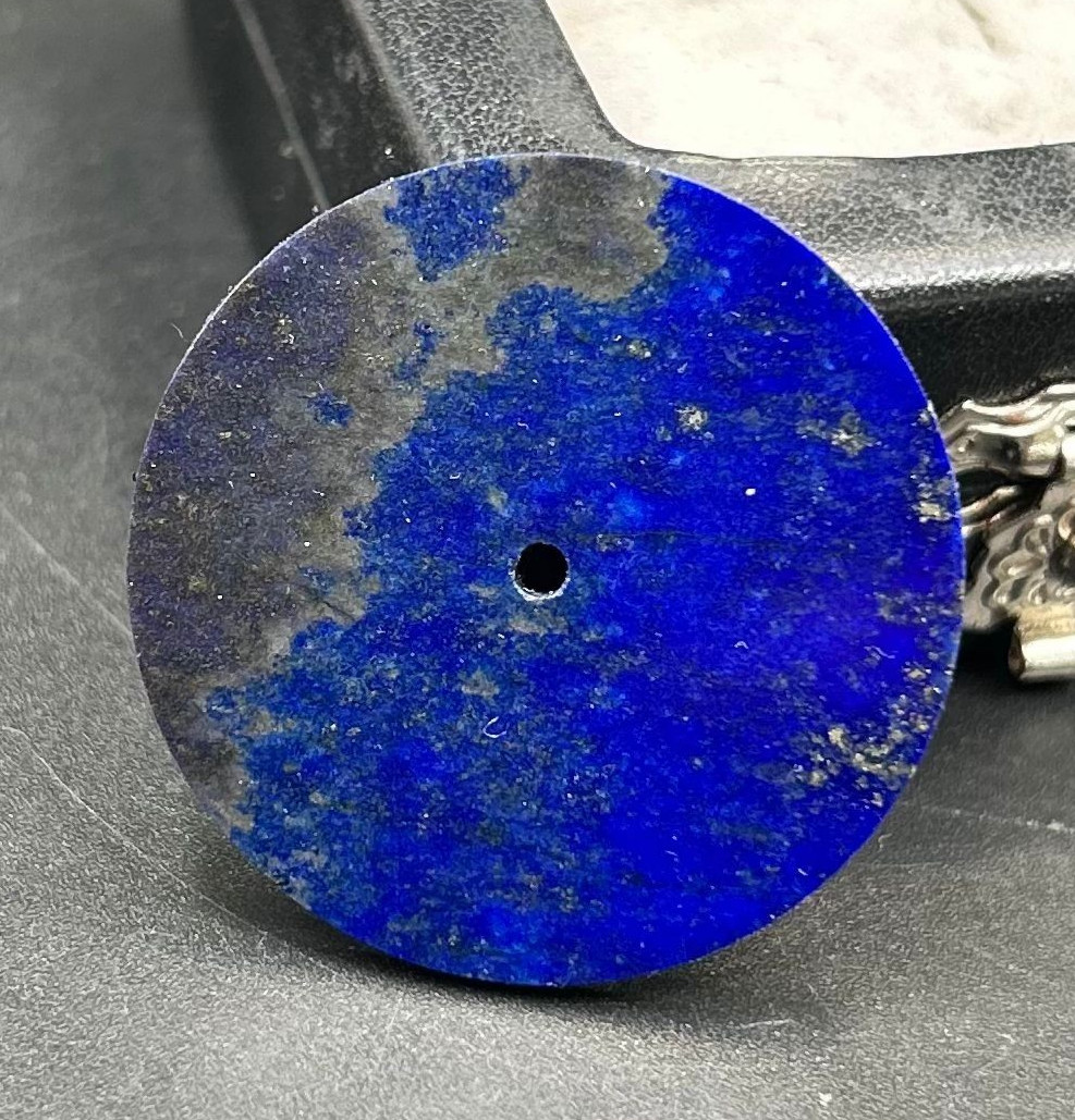 Blue Lapis lazuli Watch Dial: 33 mm Gemstone Watch dial Watch Face Flat Disk