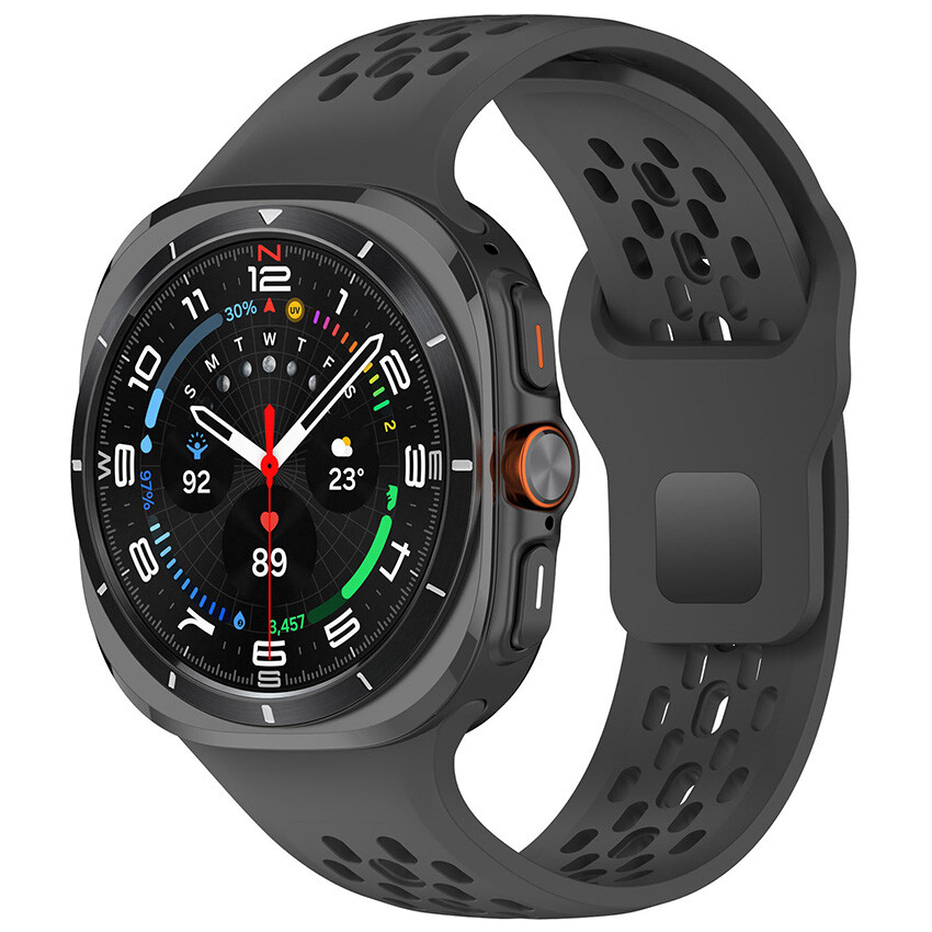 For Samsung Galaxy Watch7 Ultra 22MM Breathable Silicone Wristband Belt Strap