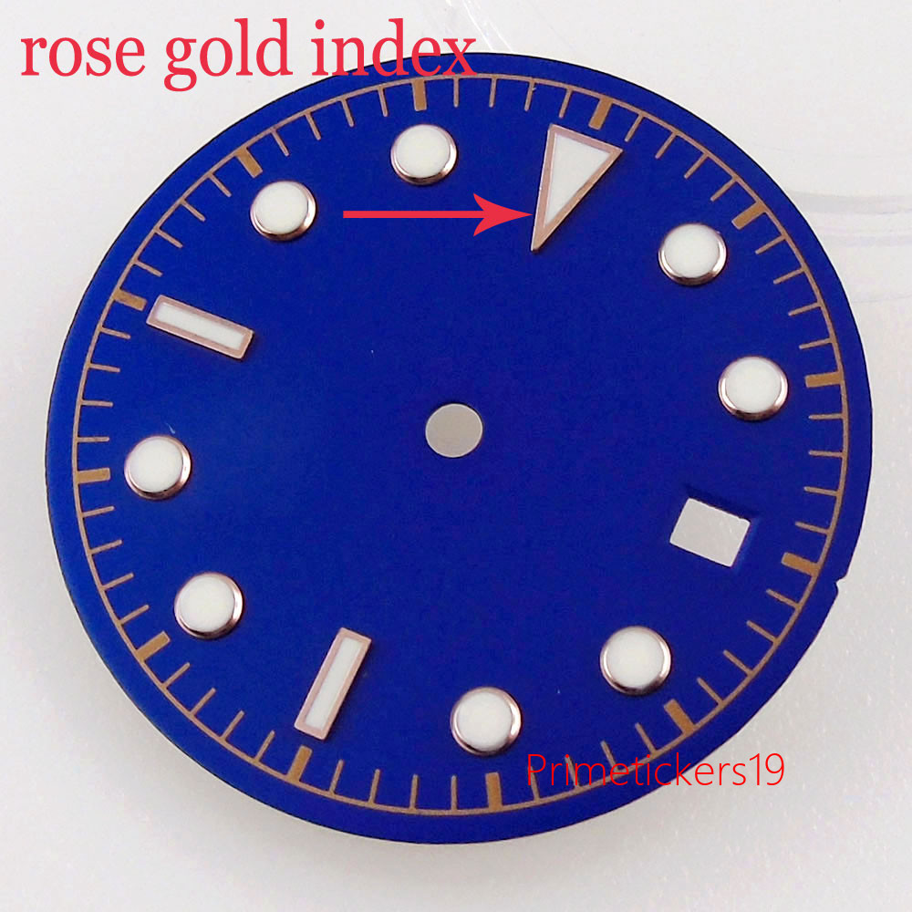 30.5mm Green Lume Watch Dial Fit For NH35/NH35A Miyota 8215 821A ETA 2824 2836 D
