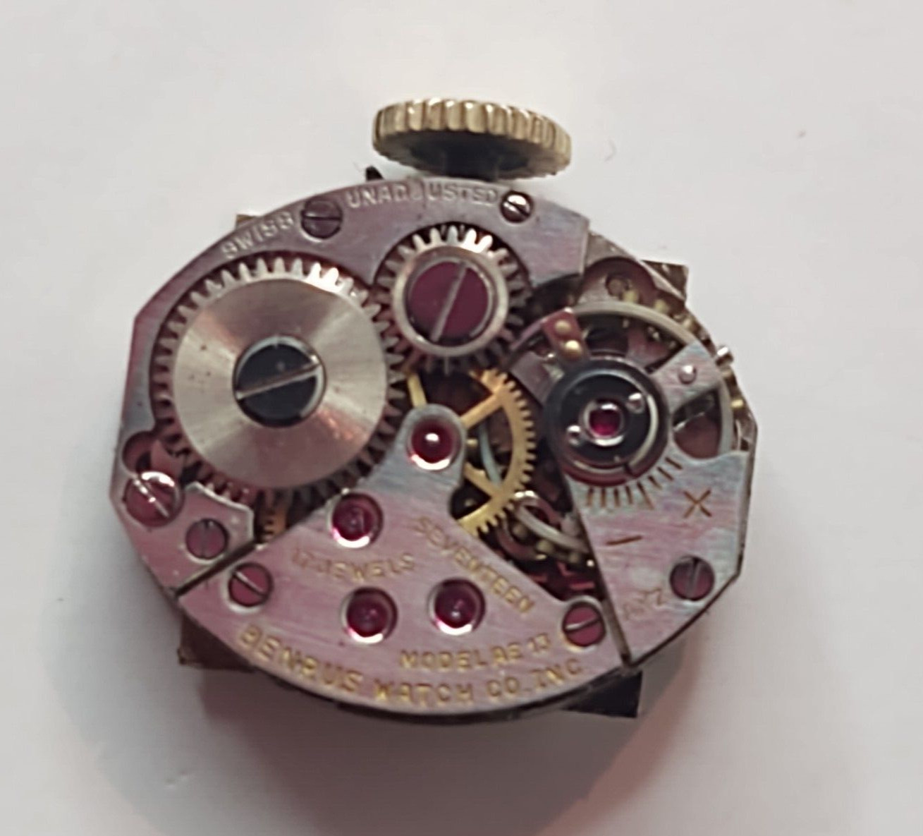 Benrus Swiss Watch 17 Jewel 10K Gold Filled The Spirit of Paris Band Vintage